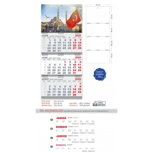 Gemici Mega Boy Takvim - 33*77,5cm