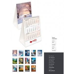 Mini Piramit Takvim 12*19,5cm